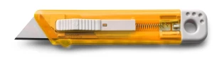 Tapetenmesser mit Sicherheitsmechanismus von Rabel – orange