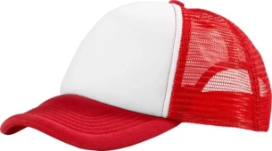 Trucker-Mütze - Rot/Weiß