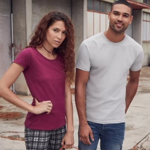 Ringspun Premium T-Shirt - Burgunderrot