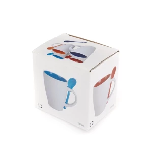 Becher mit Löffel - Spoon - Gelb