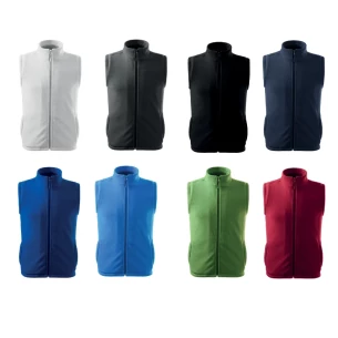 Unisex Fleece-Weste - Erbse