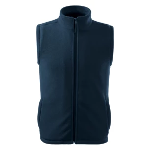 Unisex-Fleece-Weste - marineblau