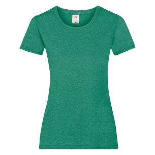 FOTL Lady-Fit ValueWeight T-Shirt - Grün meliert