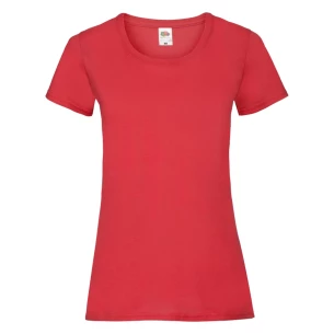 FOTL Lady-Fit ValueWeight T-shirt - Rot