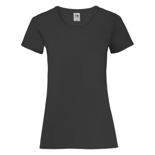 FOTL Lady-Fit ValueWeight T-Shirt - Schwarz