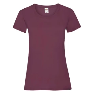 FOTL Lady-Fit ValueWeight T-shirt - Burgunderrot