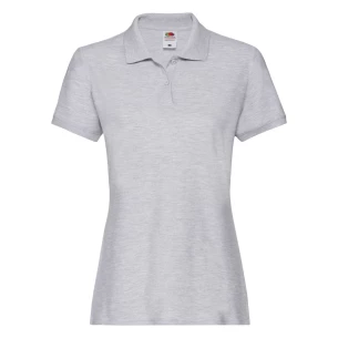 Fruit Of The Loom Premium Damen-Poloshirt - Grau