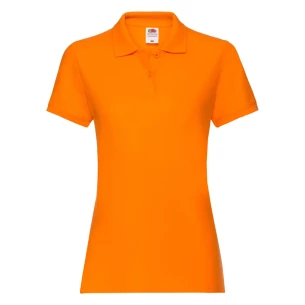 Fruit Of The Loom Premium Damen-Poloshirt - Orange