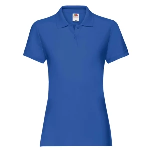 Fruit Of The Loom Premium Damen-Poloshirt - Blau