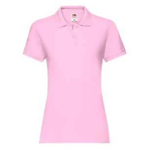 Fruit Of The Loom Premium Damen-Poloshirt - Hellrosa