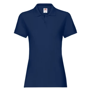 Fruit Of The Loom Premium Damen-Poloshirt - Marineblau