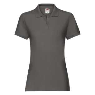 Fruit Of The Loom Premium Damen-Poloshirt - Graphit