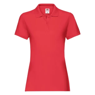 Fruit Of The Loom Premium Damen-Poloshirt - Rot