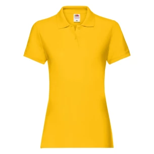 Fruit Of The Loom Premium Damen-Poloshirt - Dunkelgelb