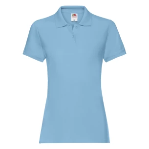 Fruit Of The Loom Premium Damen-Poloshirt - Blau