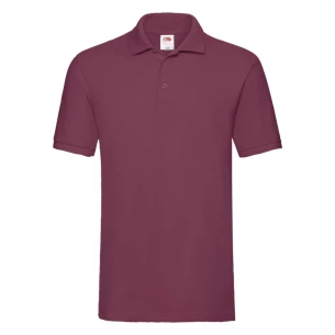 Fruit Of The Loom Premium-Poloshirt - Burgunderrot