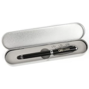 Stift im Laser-Etui - Schwarz