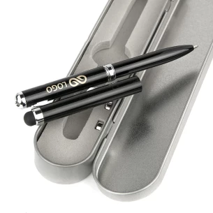 Stift im Laser-Etui - Schwarz
