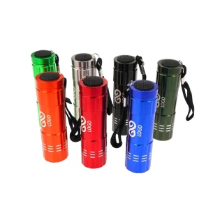 Led-Taschenlampe - Schwarz