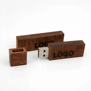 Wood 32Gb Flash Drive - Beige